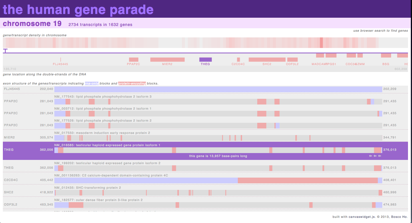 The Human Gene Parade